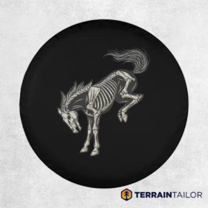 Bronco Skeleton Spare Tire Cover