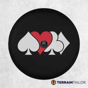 Card Suits Spare Tire Cover