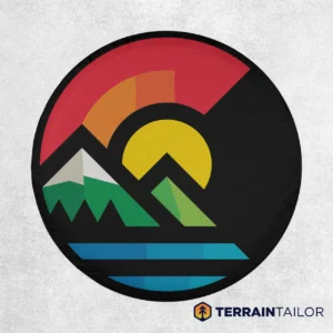 Colorado Mountain Sunset Spare Tire Cover