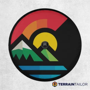 Colorado Mountain Sunset Spare Tire Cover
