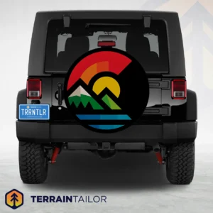 Colorado Mountain Sunset Spare Tire Cover