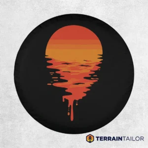 Melting Sun Spare Tire Cover