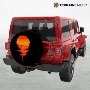 Melting Sun Spare Tire Cover