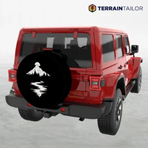 Mountain Stream Reflection Spare Tire Cover