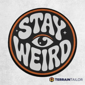 Stay Weird Eye Spare Tire Cover