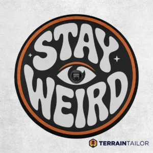 Stay Weird Eye Spare Tire Cover