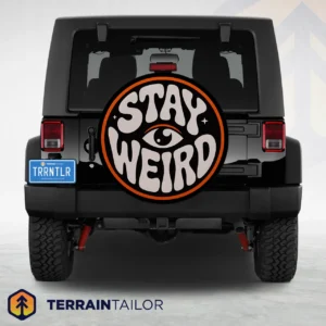 Stay Weird Eye Spare Tire Cover