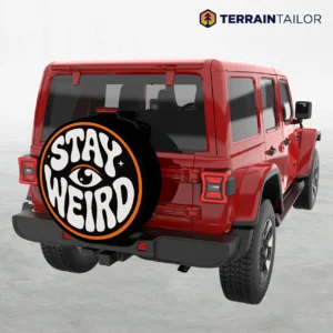 Stay Weird Eye Spare Tire Cover